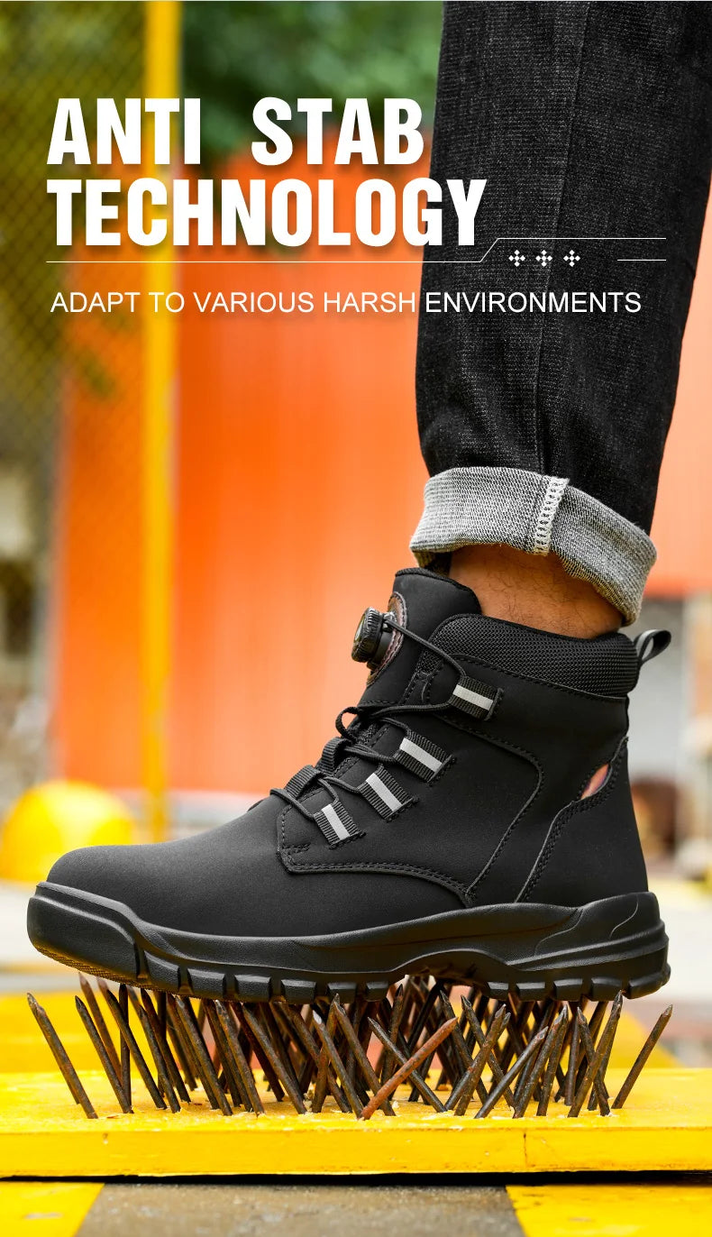 Waterproof Steel Toe Work Boots with Kevlar Insoles - image 13