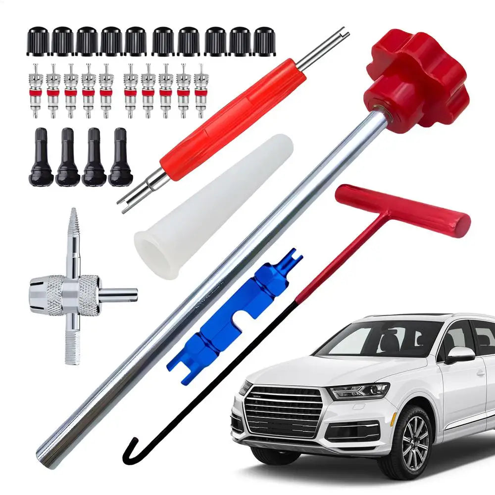 Tire Valve Stem Tool Kit | Car Motorcycle Valve Puller Installer - image 7