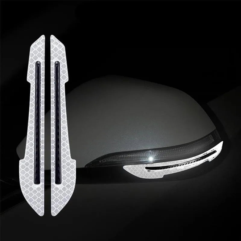 Reflective Stickers for Wheel Rims, Door Handles and Rear Bumper
