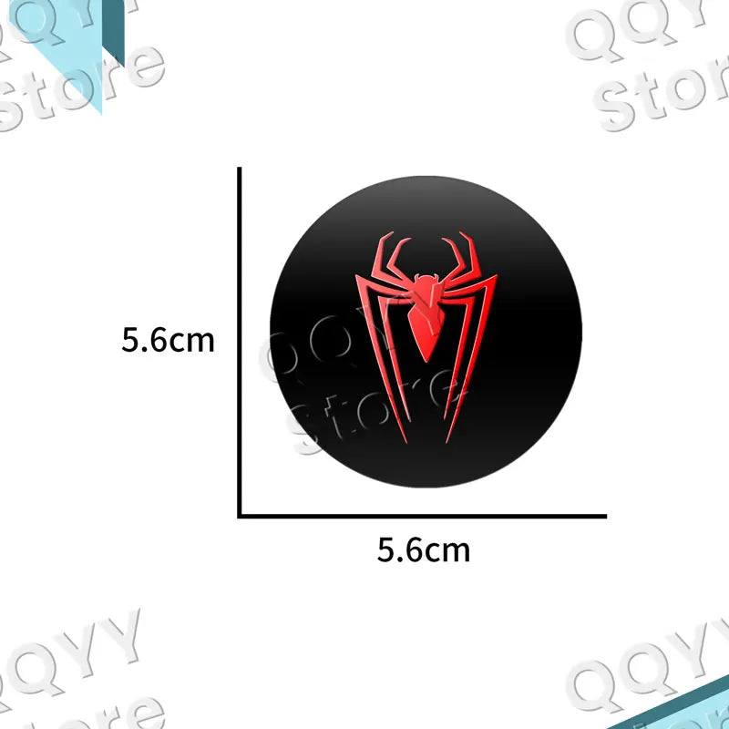 4Pcs 56mm Red Spider Car Wheel Center Hub Caps Universal Fit - image 6