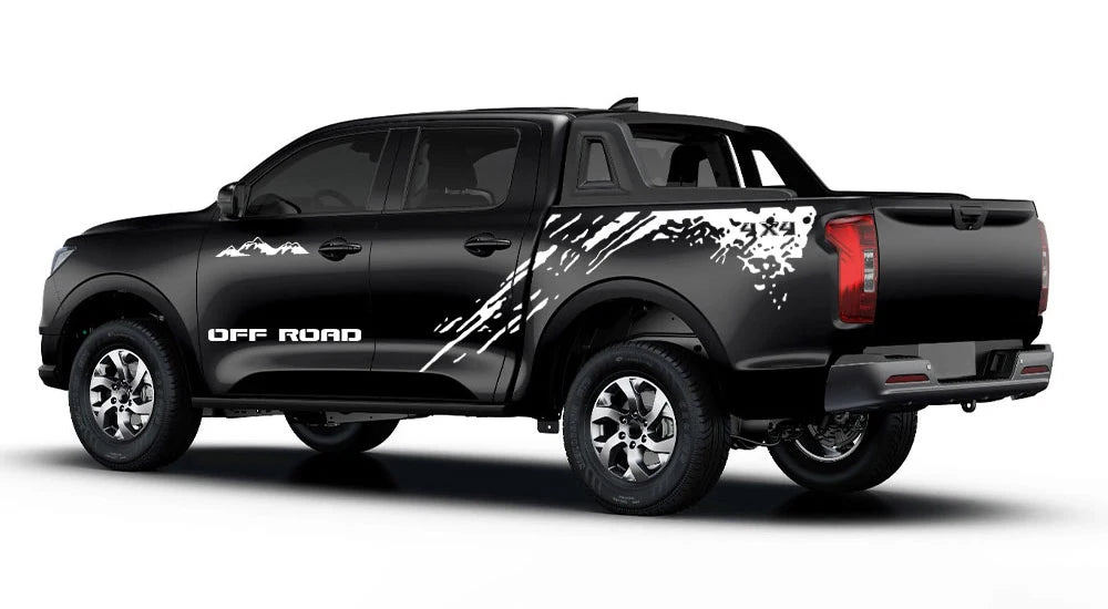 Pickup Truck Side Mudslinger Decals for GWM Poer, Pao, Wingle
