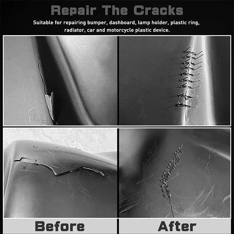 Plastic Welder Repair Hot Stapler Car Bumper Repair Tool Kit With Soldering Iron& Storage Bag For Car Bumper Kayaks Crack Repair