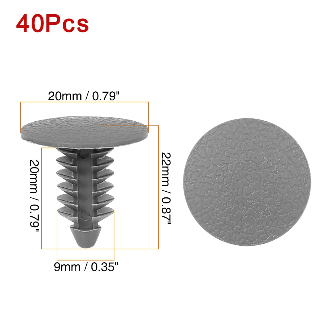 Durable 9mm Plastic Door Bumper Rivet Clips for Car Interior - image 21