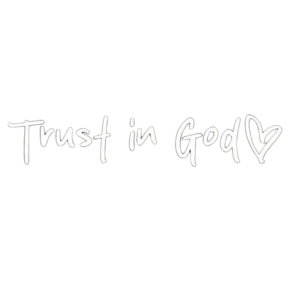 Trust In God Rearview Mirror Car Decal