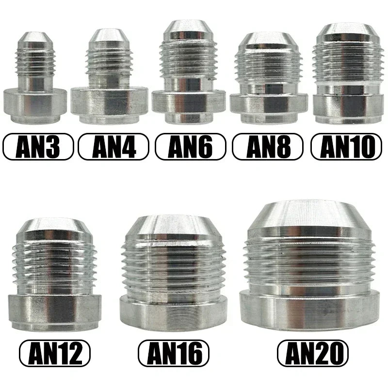 Aluminum Male Weld On Fitting AN3 AN4 AN6 AN8 AN10 AN12 AN16 AN20 - image 7