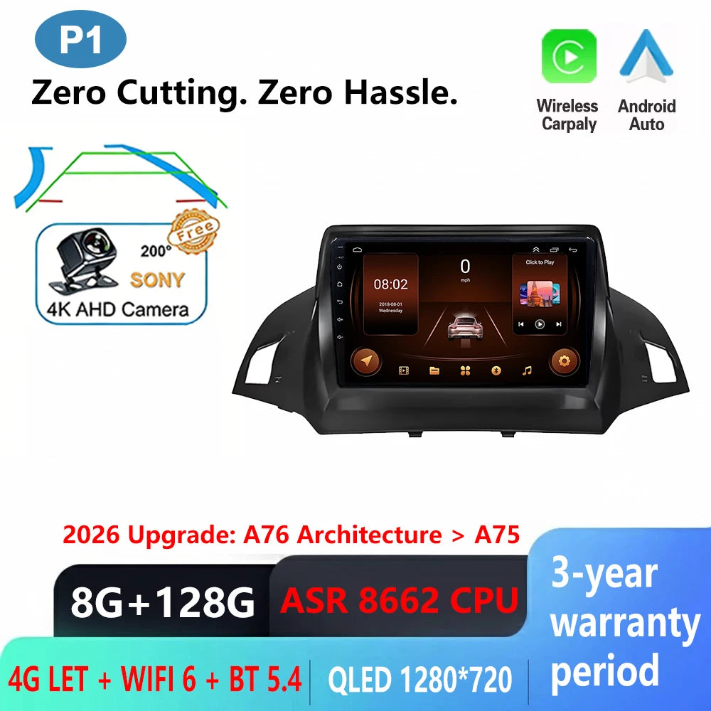 Ford C-MAX/Kuga/Escape Car Radio with GPS & Wireless CarPlay - image 16