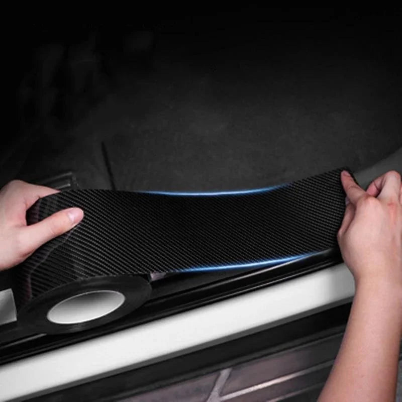 3D Carbon Fiber Protective Tape Roll for Door Sills and Mirrors