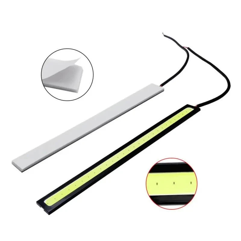 17cm COB LED Daytime Running Light Strips, Waterproof Universal 2 Pcs