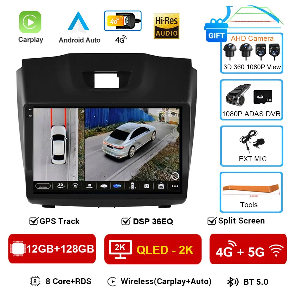 Android 16 Car Stereo for Chevy Colorado S10 Isuzu DMax GPS CarPlay - image 12
