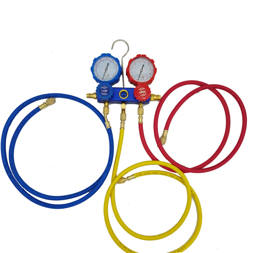 AC Air Condition Manifold Gauge Set For R22 R410A R134a R404A Manifold Gauge Set Kit Auto Refrigerant Diagnostic Tool Kit