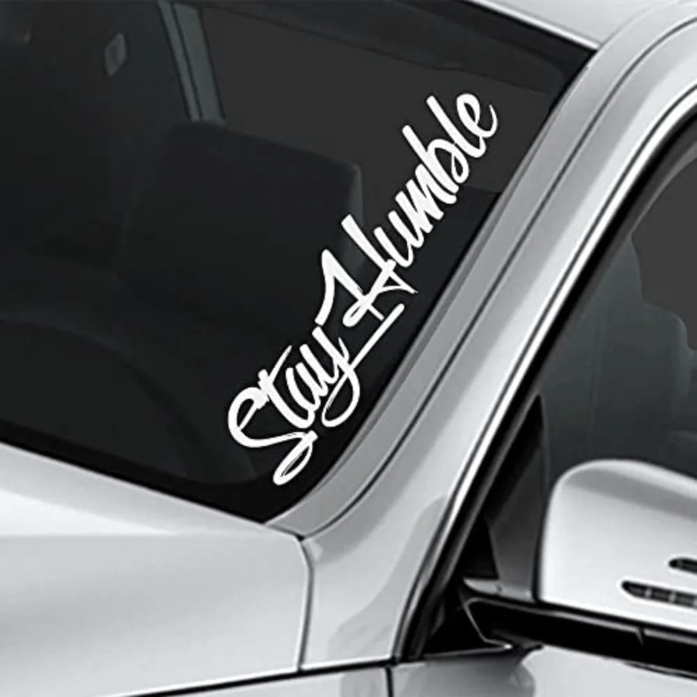 Stay Humble Vinyl Car Decal - Waterproof Windshield Sticker - image 3