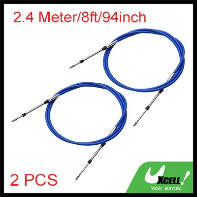 Marine Throttle and Shift Control Cable Pair for Outboard Motors