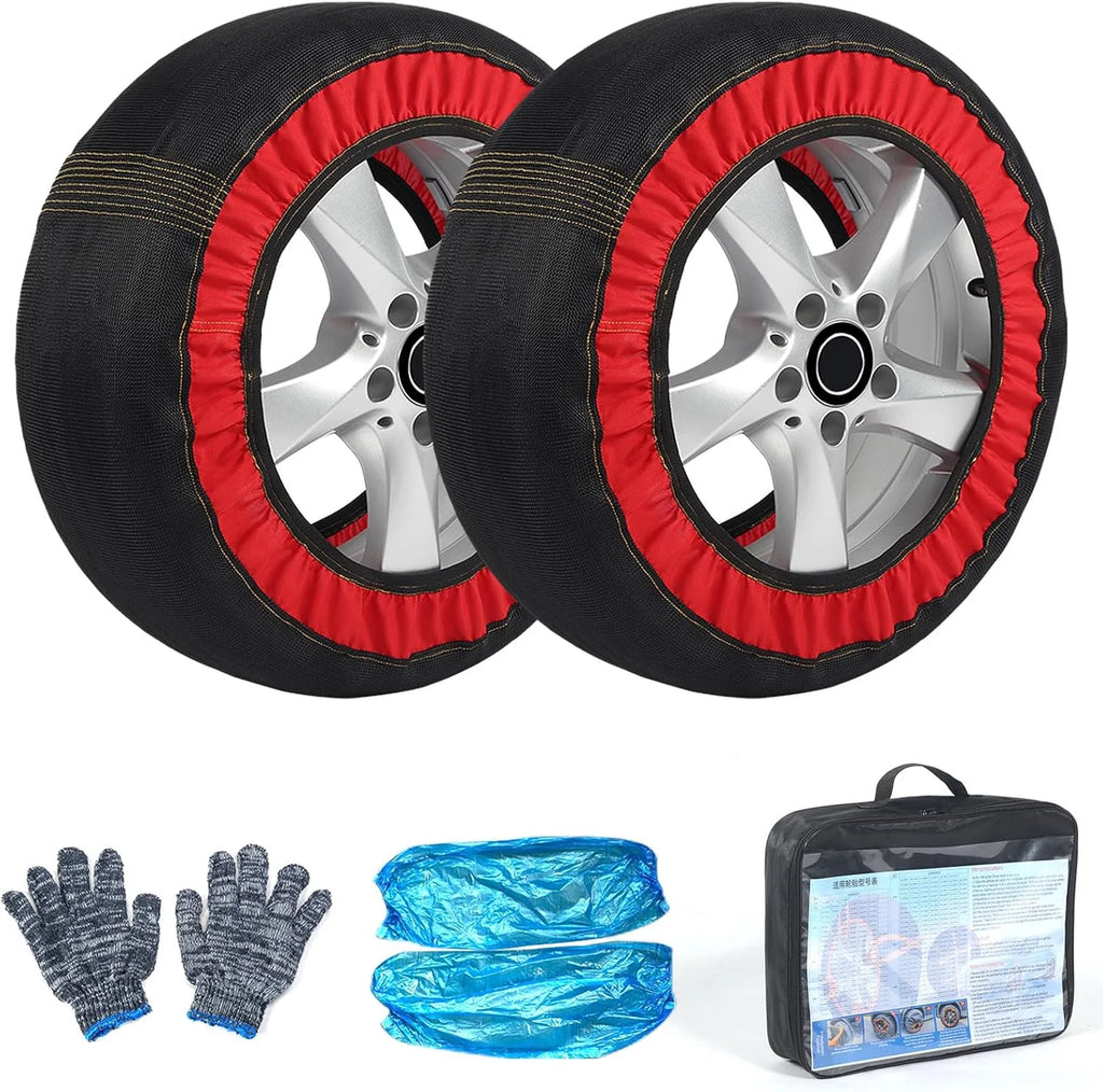 Emergency Tire Chain Snow Socks Winter Anti-skid Chains Car Wheel Snow Chains Safety Car Accessory for Car/SUV/Sports Car Tire
