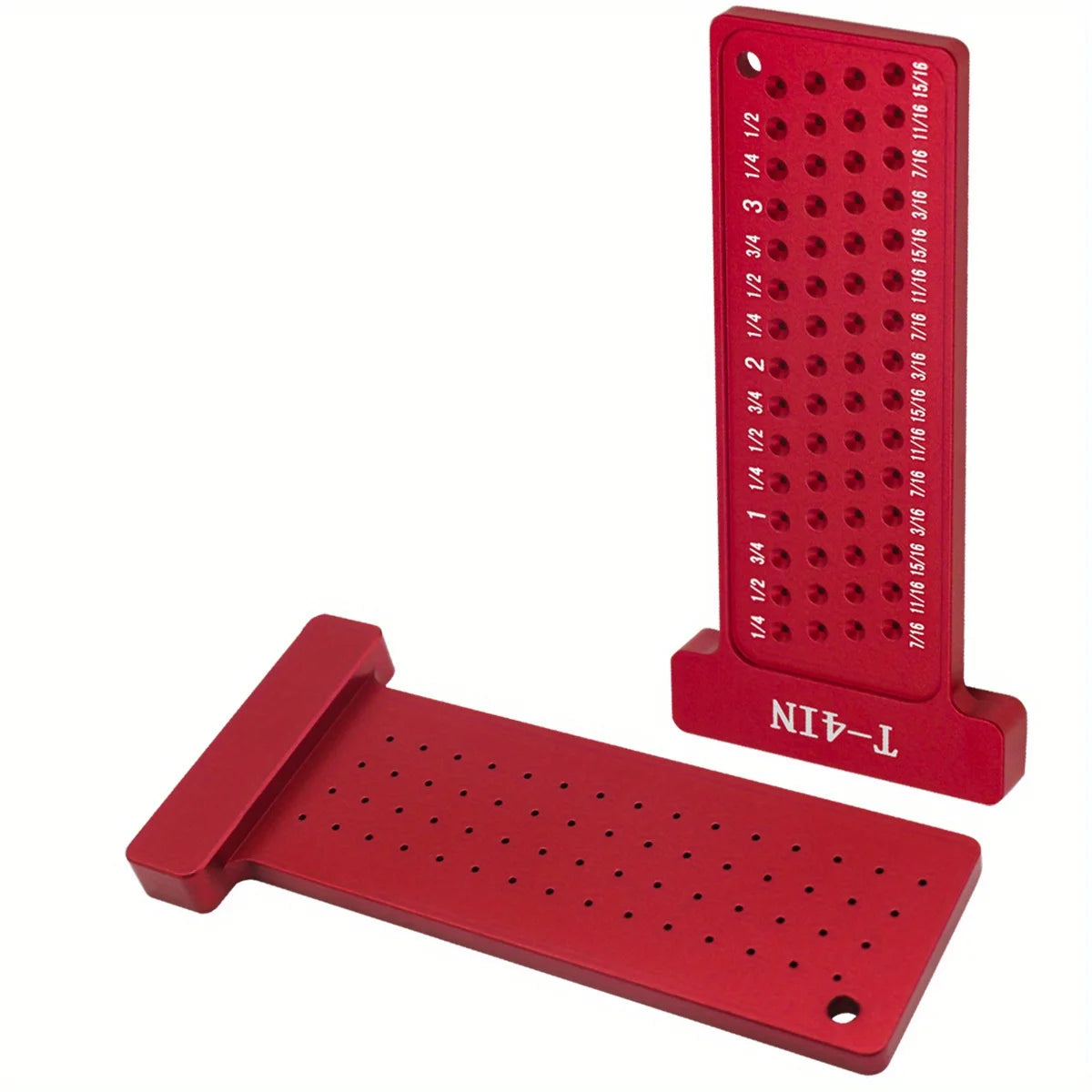 Aluminum Woodworking Scribe T-Square Ruler, Metric Inch Marking Gauge - image 14
