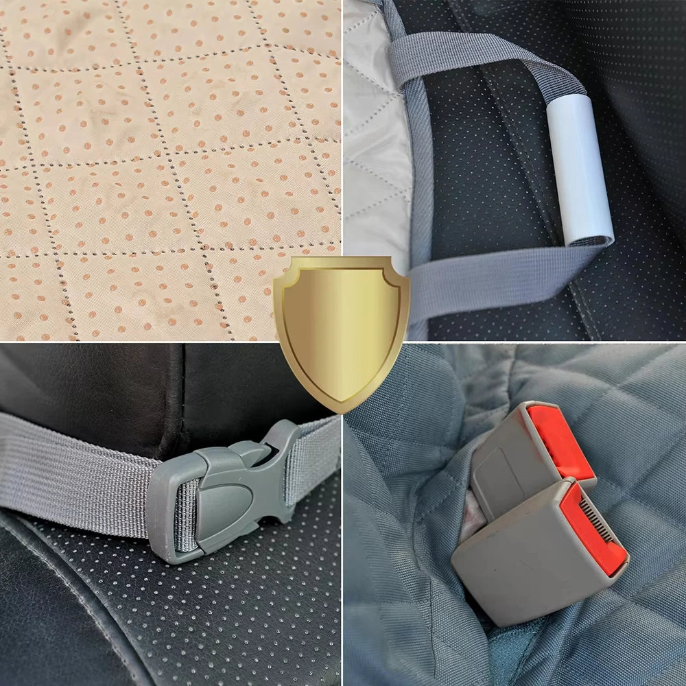 Dog Car Seat Cover with Storage Bag, Heavy Duty Scratch-Resistant Pet Dog Back Seat Cover Hammock for Cars, SUVs