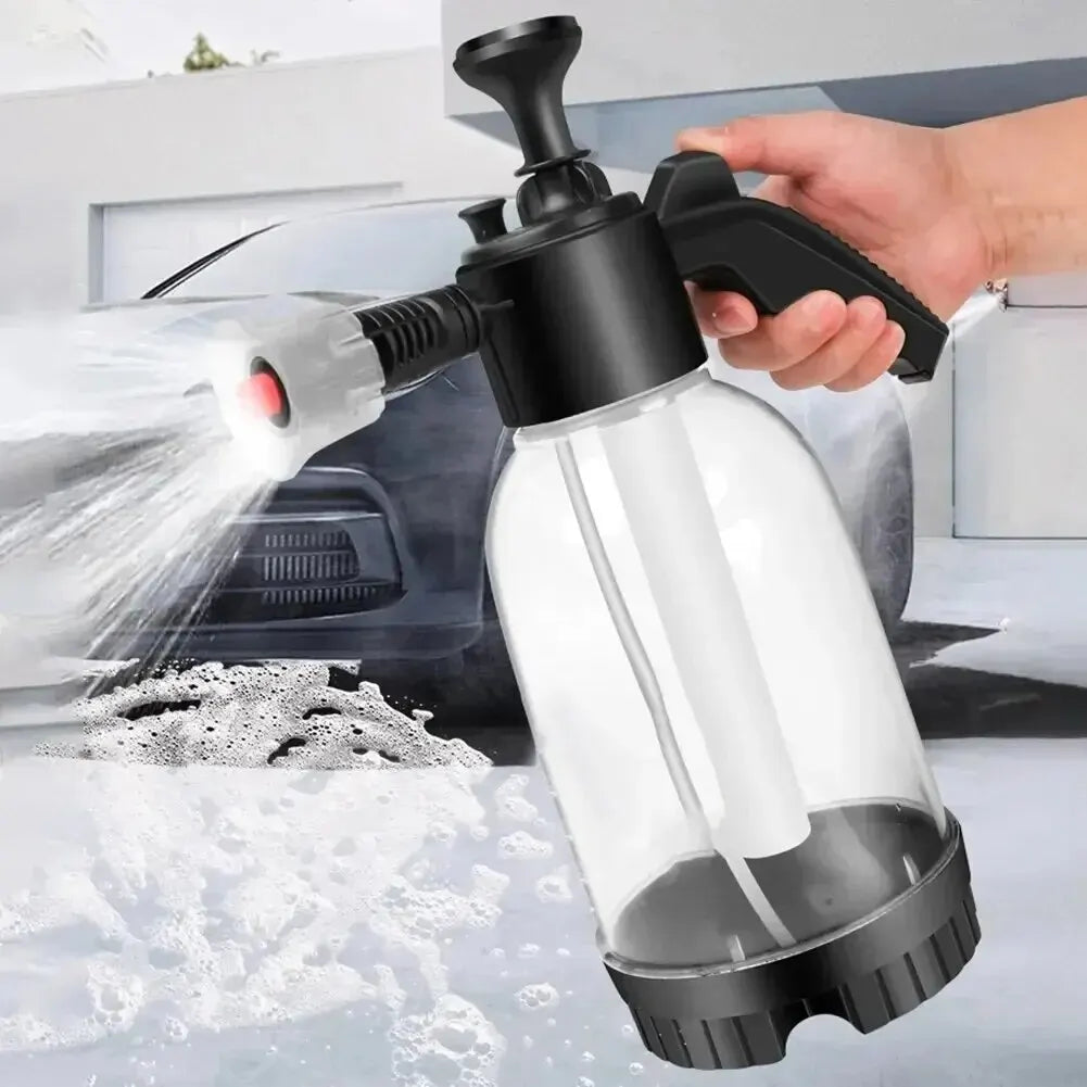 2L hand held foam sprayer, air pressure car wash and cleaning bottle