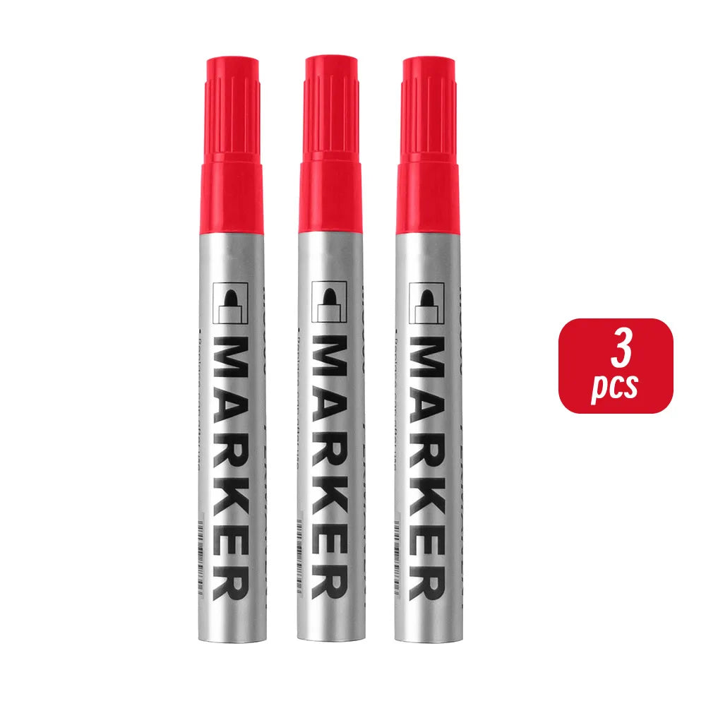 Permanent Paint Marker Pen, Waterproof Black, Quick-Drying for Tires