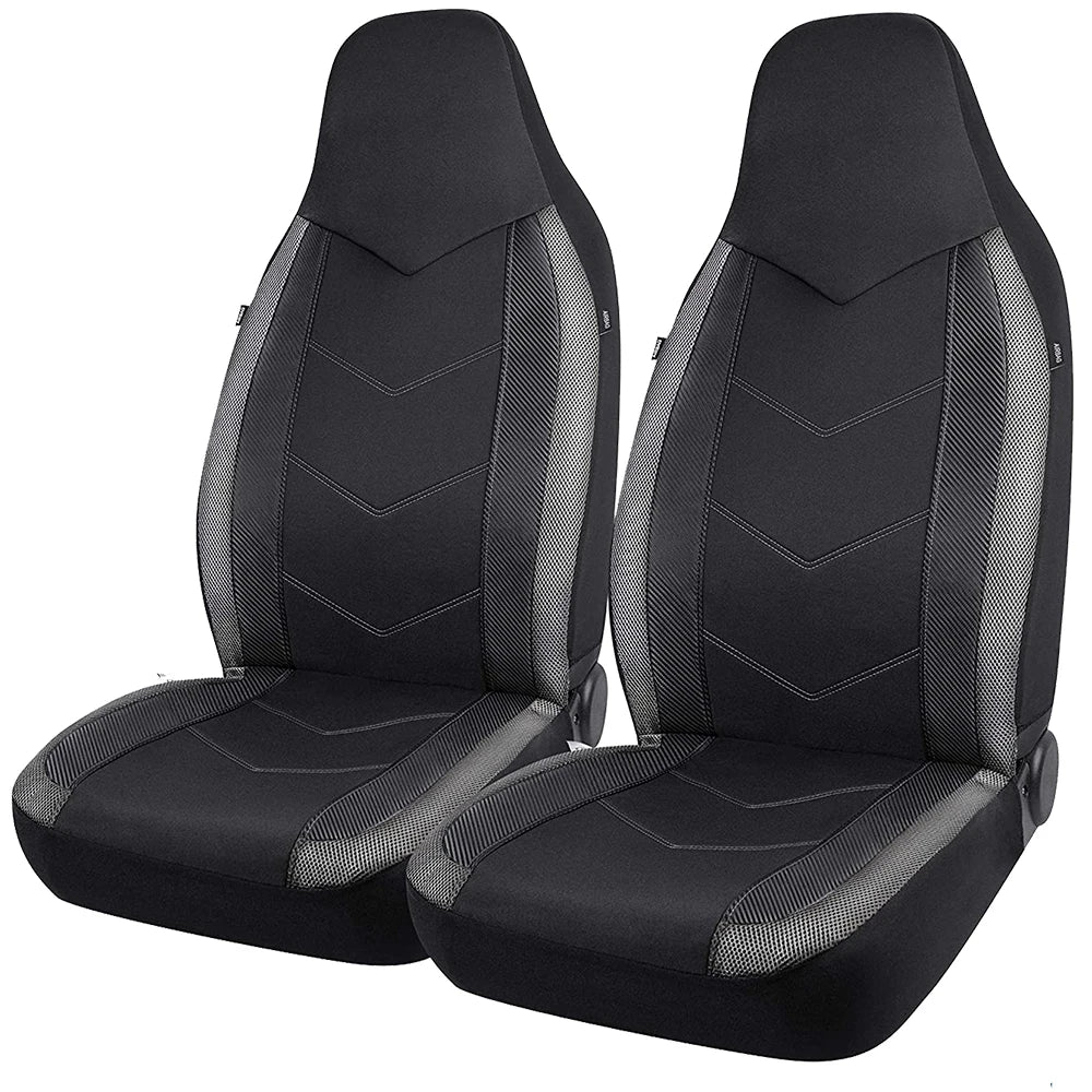 High Back Air Mesh Front Car Seat Covers, Universal Fit