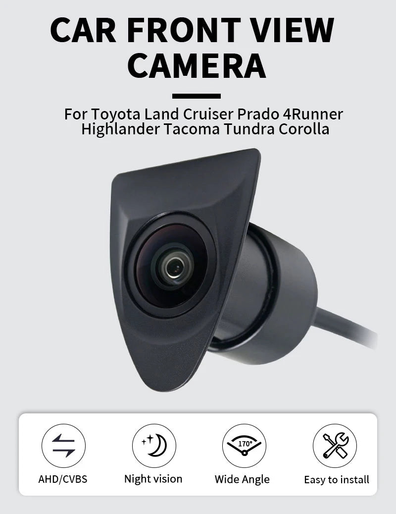 AHD Front View Logo Camera for Toyota Land Cruiser & Tacoma - image 9