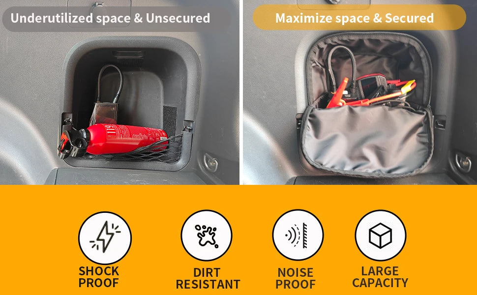 Trunk Side Cubby Storage Bag for Toyota RAV4 2019-2025