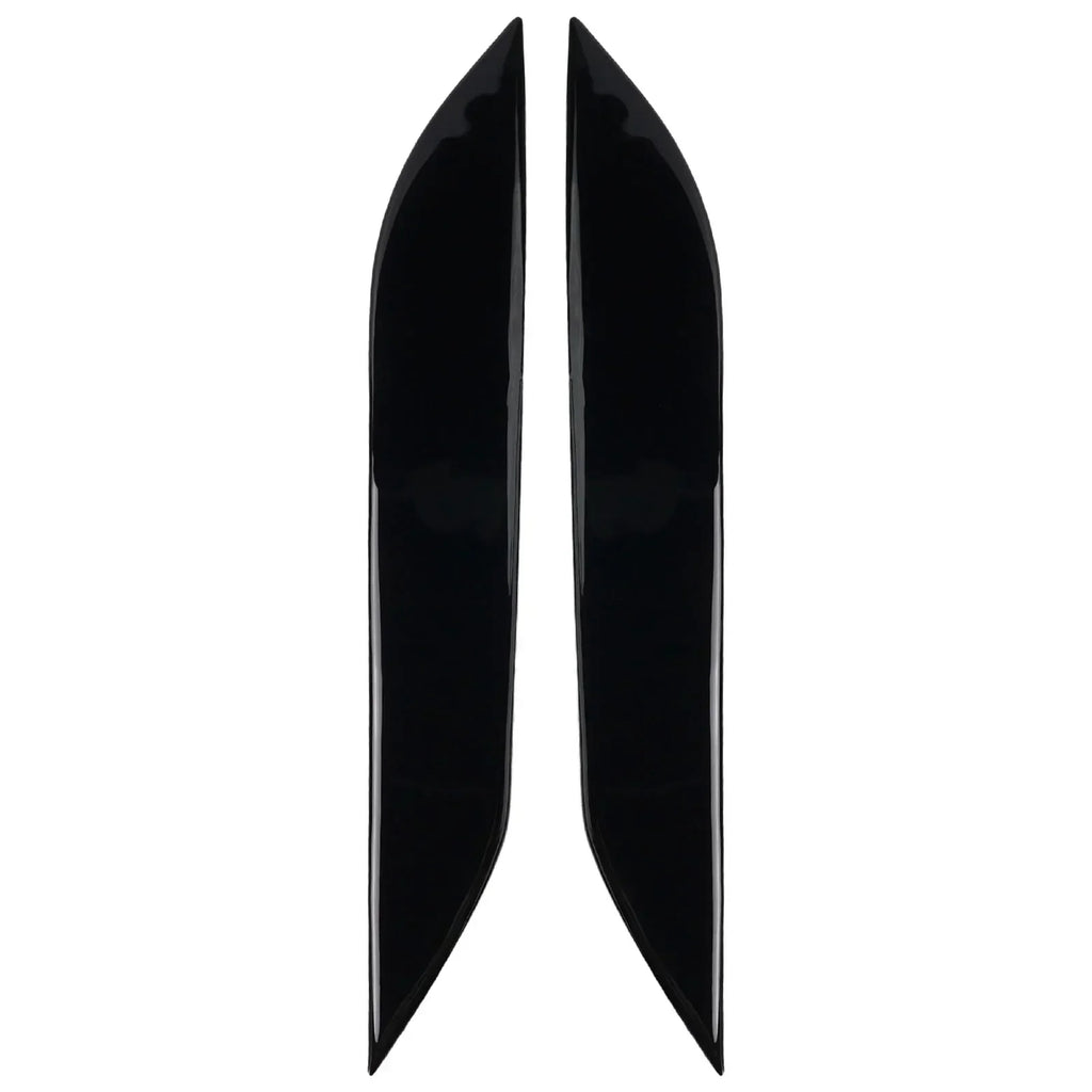 2x For 350Z Z33 2006-09 Headlight Eyebrow Trim Car Front Lamp Eyelids Trim Sticker Headlamp Eyebrow Molding Decor Set