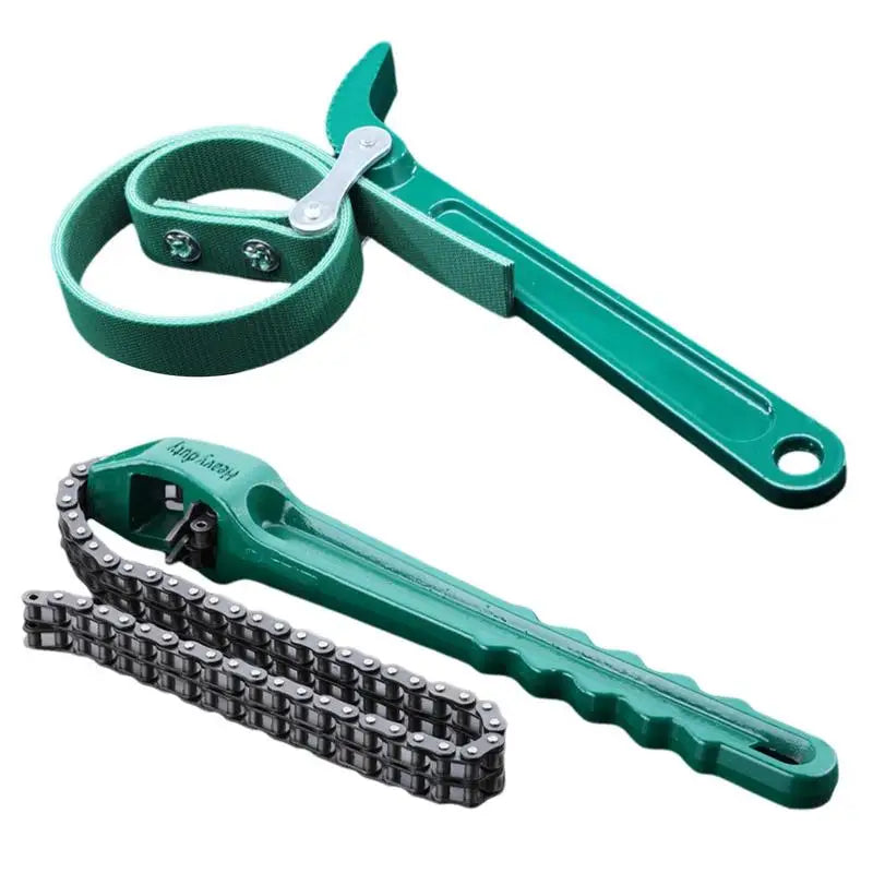 Engine Chain Oil Filter Wrench Heavy Duty Chain Spanner Hand Removal Tool