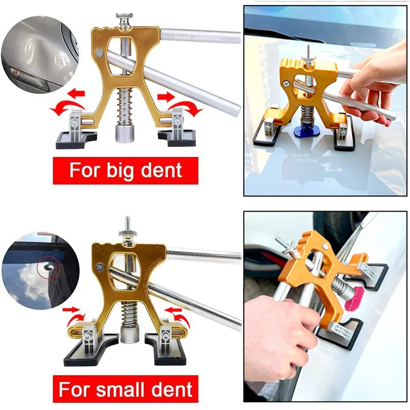 Paintless Dent Repair Kit with Glue Gun and Dent Puller Tabs