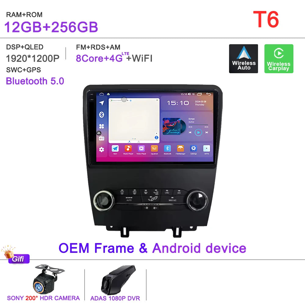 Ford Mustang 10-Inch Android CarPlay GPS Player (2010-2014) - image 9