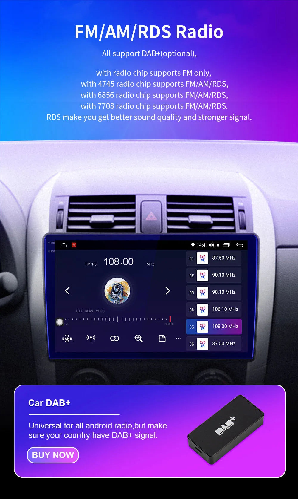 9" Touchscreen CarPlay Android Auto Stereo Chevy Silverado 2014-2018 - image 24