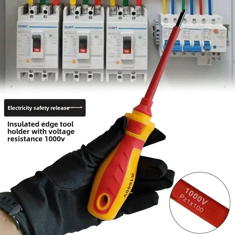 13pcs/8pcs Electrician Repair Tools Kit  1000V Changeable Insulated Screwdrivers Set with Magnetic Slotted Bits