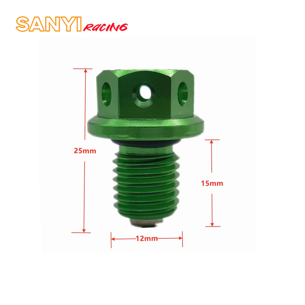 M12 x 1.5 Magnetic Oil Drain Plug and Washer for Honda Pit Bikes - view 9