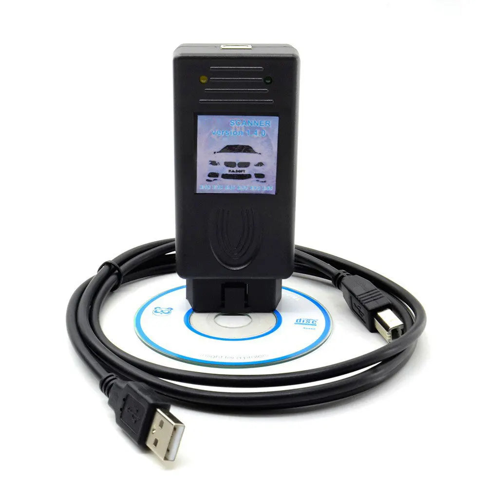OBD2 Diagnostic Scanner 1.4.0 with Cable Multi-Function Tool for Car Coding