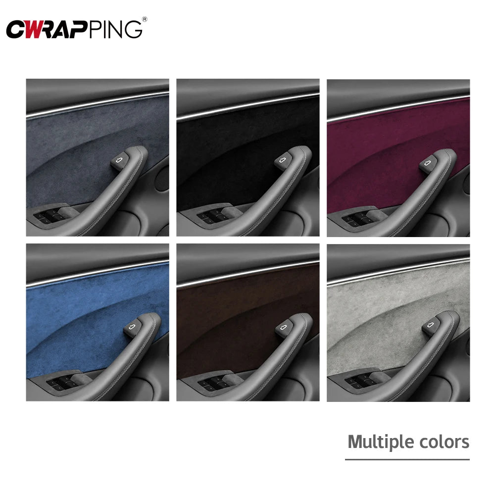 Car Interior Suede Film Roll Self-Adhesive Vinyl Wrap Repair - image 4
