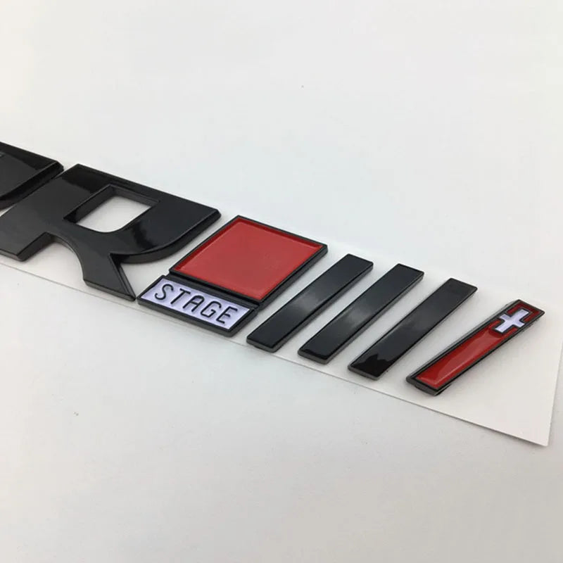 3D Stage III Script Car Sticker for Volkswagen Golf, CC and Audi A4 A6
