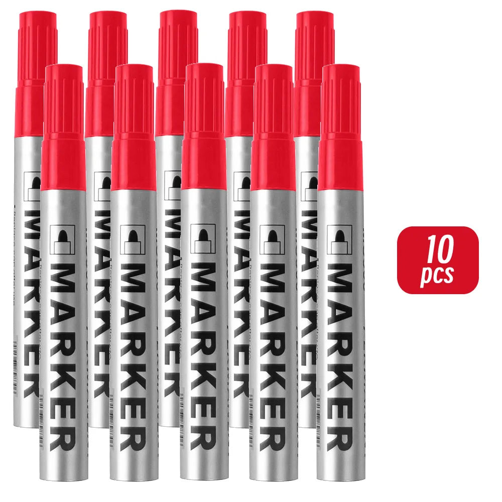 Permanent Paint Marker Pen, Waterproof Black, Quick-Drying for Tires