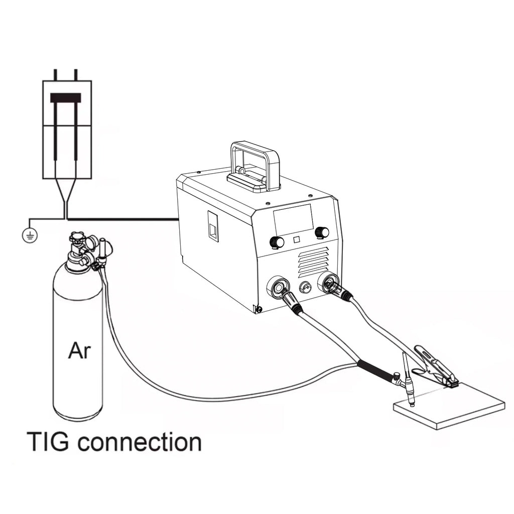 TIG Welding Torch WP17V Argon Lift TIG Burner with 10-25mm2 Quick Connector and 3M Cable for Welding Equipment