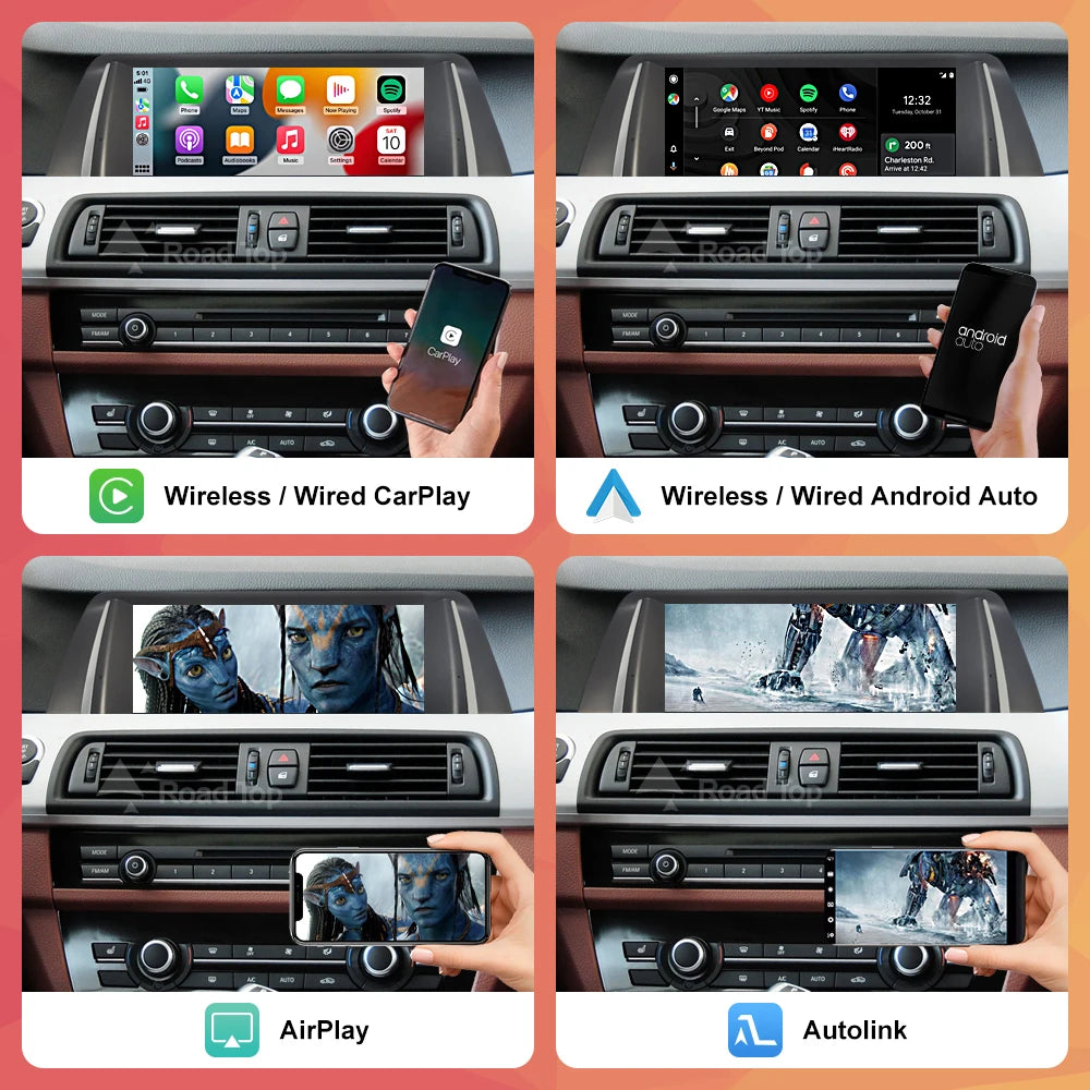 BMW 5 Series Wireless CarPlay & Android Auto Multimedia Player - image 4
