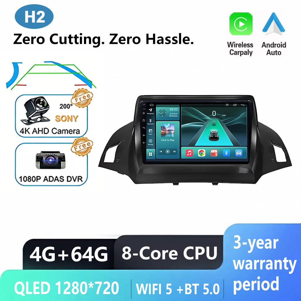 Ford C-MAX/Kuga/Escape Car Radio with GPS & Wireless CarPlay - image 7