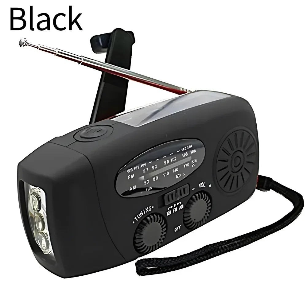 Solar Hand-Crank Emergency Radio with Power Bank & Flashlight - image 20