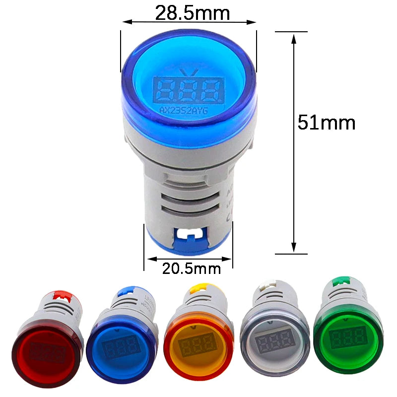 AC Digital Voltmeter Ammeter 50-500V 0-100A LED Display - image 3