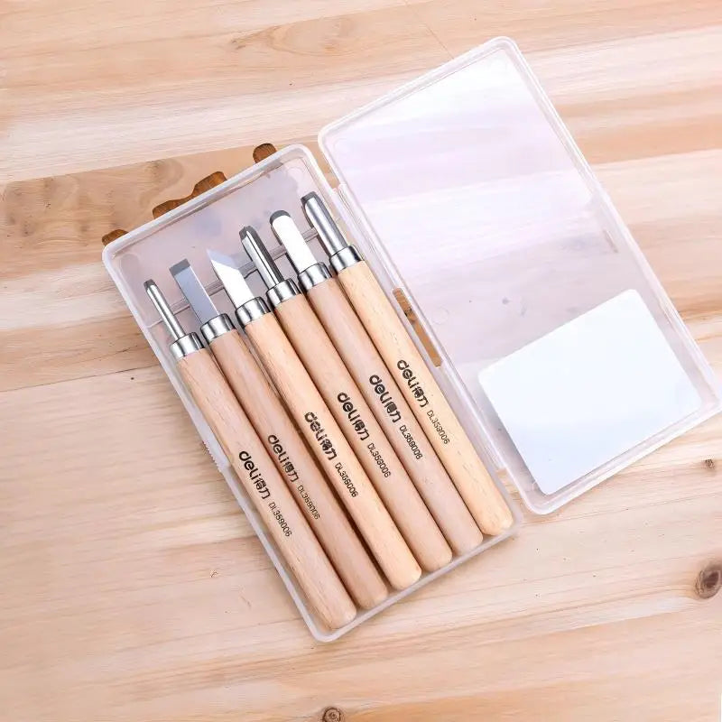 Wood Carving Chisels Set Basic Cutting Detailed Gouges Knife Kit for Craftsmanship