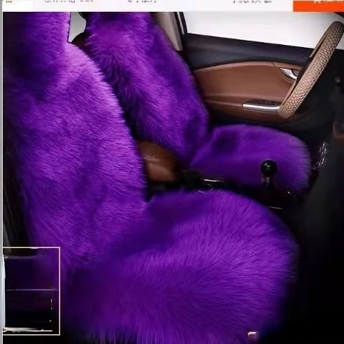 Faux Fur Plush Car Seat Cover, Universal Fit