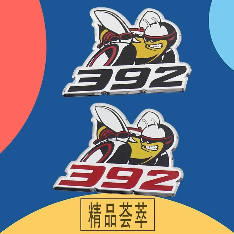 3D Aluminum Number Script Sticker for Car Hood, Fender and Trunk