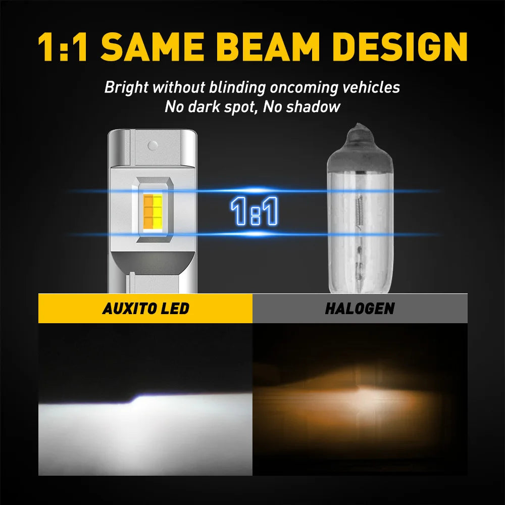 Dual Color LED Fog Light Bulbs H8 H9 H11 H16, Set of 2