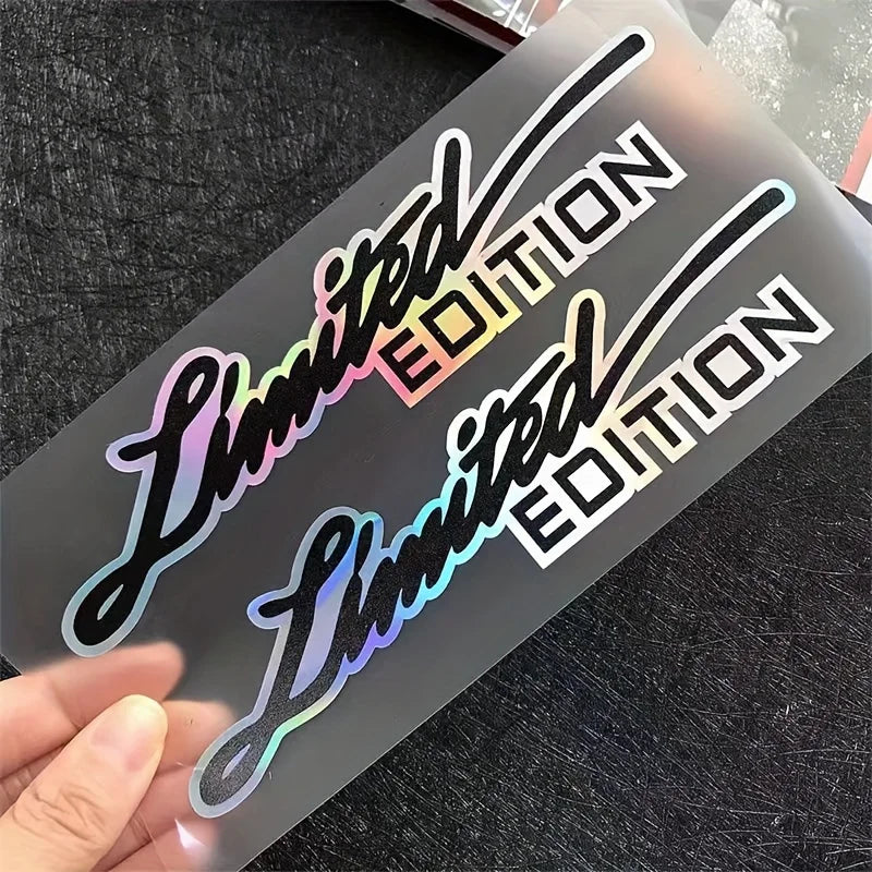 Limited Edition Lettering Sticker Pair for Car, Motorcycle and Truck