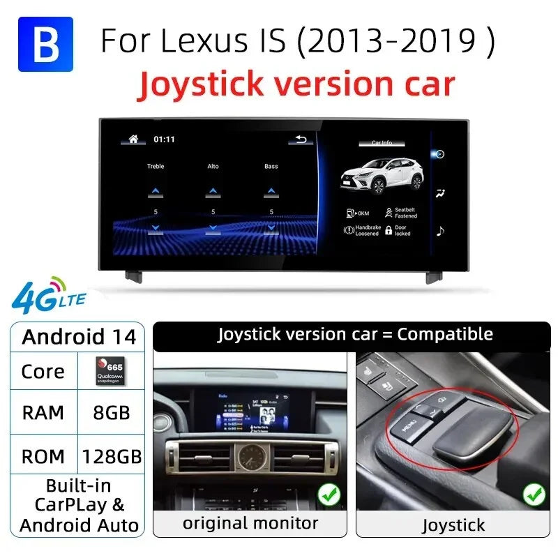 Nunoo Android 14 Wireless CarPlay Multimedia System for Lexus - image 10