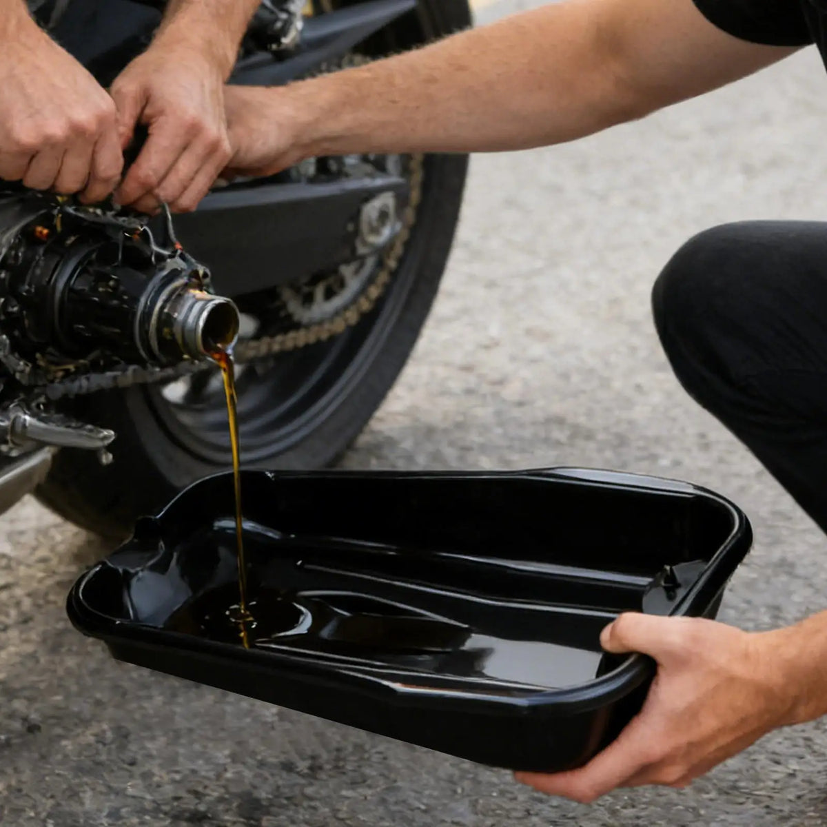 car waste oil pan Motorcycle and car maintenance oil basin Leak-Proof Wide-Mouth Basin Oil Change Container Oil Drain Pan