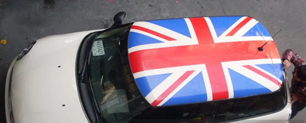 Union Jack Car Full Roof Cover Top Decal Sticker Protector Film For Mini Cooper S R50 R53 R55 Clubman R56 R60 Countryman F55 F56