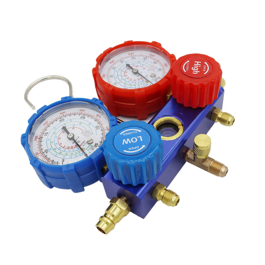 AC Air Condition Manifold Gauge Set For R22 R410A R134a R404A Manifold Gauge Set Kit Auto Refrigerant Diagnostic Tool Kit