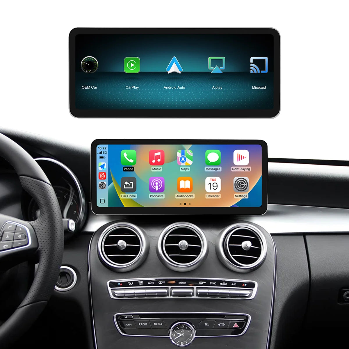 12.3" Ultra-Thin Touchscreen for Mercedes-Benz Models - image 4